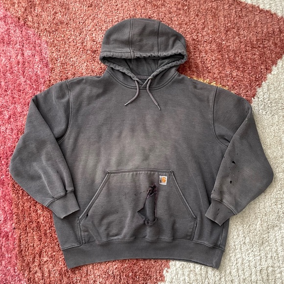 Distressed Carhartt Hoodie - Picture 1 of 4